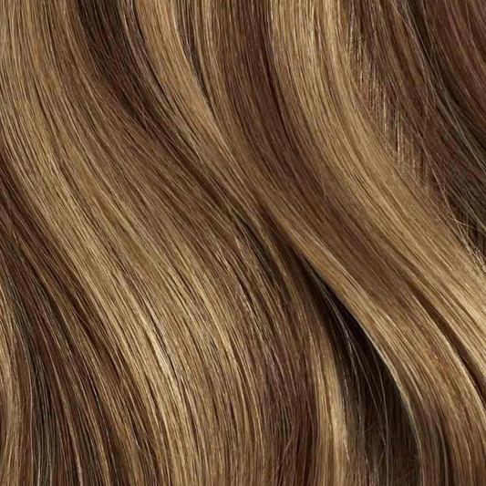 Medium Brown Highlights #6/10 - Muse DIY Tape-In Extensions (100% Remy Human Hair)