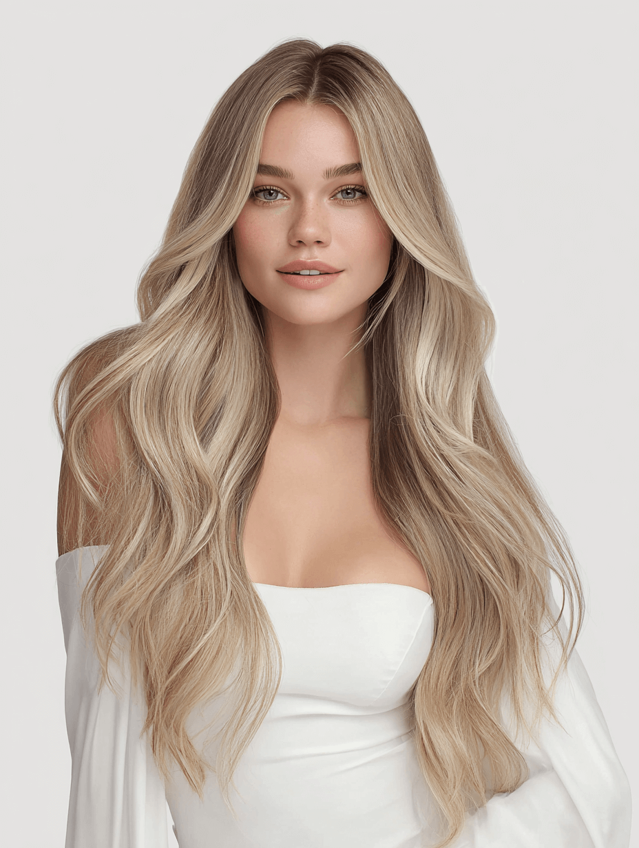 Creamy Vanilla 8A/613 - Muse DIY Tape-In Extensions (100% Remy Human Hair)