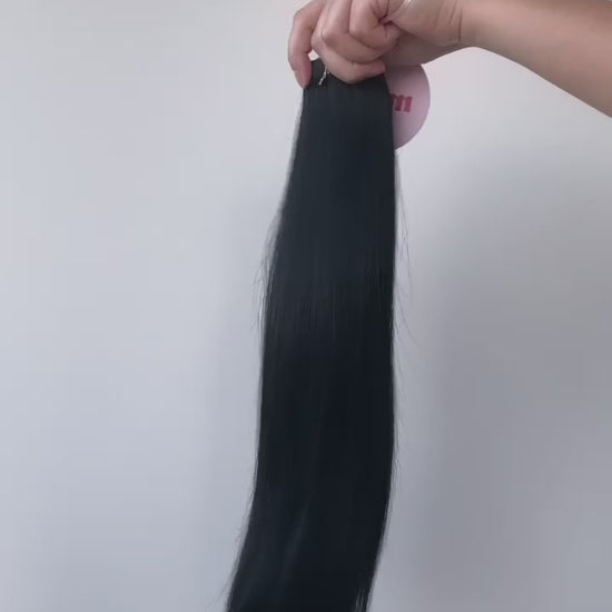 Muse DIY Tape-In Hair Extensions Jet Black #1 – Natural Wavy Texture