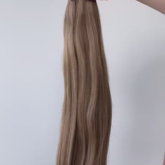 Medium Brown Highlights #6/10 - Muse DIY Tape-In Extensions (100% Remy Human Hair)