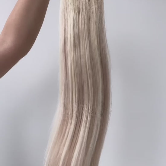 Bohemian Blonde #P18A/60 - Muse DIY Tape-In Extensions (100% Remy Human Hair)