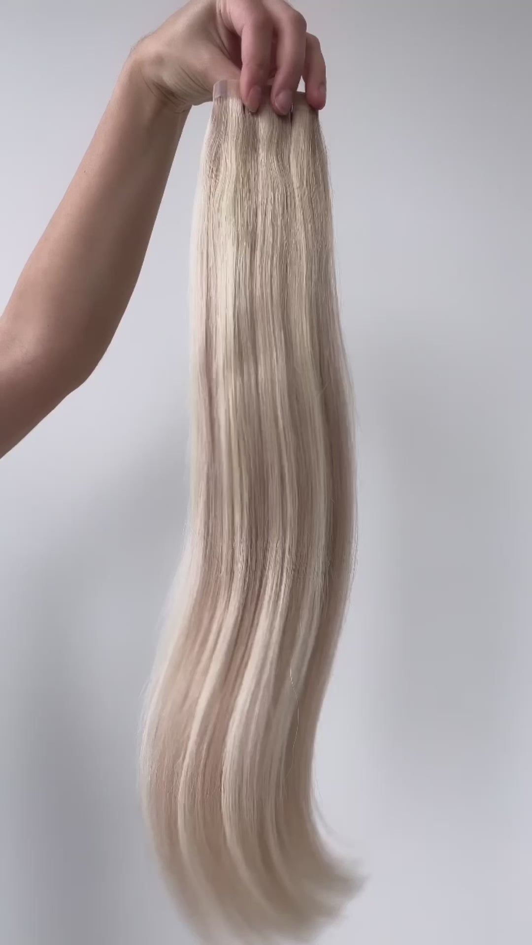 Bohemian Blonde #P18A/60 - Muse DIY Tape-In Extensions (100% Remy Human Hair)