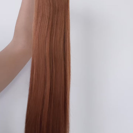 Light Auburn #30 - Muse DIY Tape-In Extensions (100% Remy Human Hair)