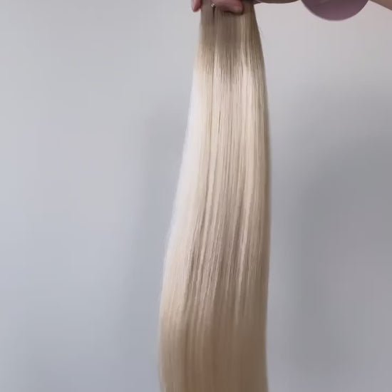 Golden Wheat Root Stretch #T8/60- Muse DIY Tape-In Extensions (100% Remy Human Hair)