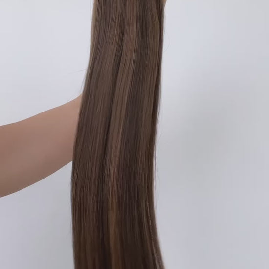Dark Brown Mix #1B/4 - Muse DIY Tape-In Extensions (100% Remy Human Hair)